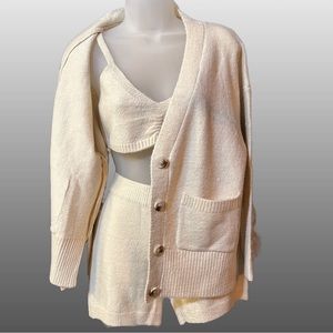 Polly by Princess Polly Knit Shorts & Cardigan Set S/M